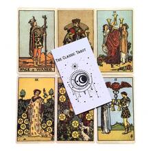 1pc The Classic Tarot Oracle Card Game, English Version, Leisure & Entertainment, Family Gathering, Holiday Card Game, Party Activity, Comes With Instruction Booklet - Champagne - View 6