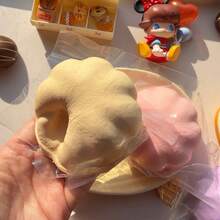 木制冰淇淋慢回弹玩具，面包挤压减压软胶玩具，包子慢回弹逼真蒸包减压玩具，湿软小包子挤压减压玩具，PU湿软包子挤压蛋糕甜点减压玩具，逼真食物慢回弹湿软手指捏捏玩具 - 彩色 - 查看 7