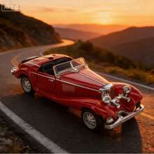 [Đồ chơi xe hơi sưu tầm] Mô hình xe Mercedes-Benz 500K bằng hợp kim mô phỏng - Mô hình xe cổ điển sưu tầm dành cho bé trai, bé gái, quà tặng. - Nhiều màu - Xem 6