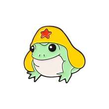 Speed Cute Frog Brooch Cowboy Frog Wizard Frog Badge Metal Badge Badge Bag Small Pin - XZ5346 - View 4