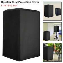 1pc Waterproof Polyester Powered Speaker Dust Protection Cover 210D Oxford Cloth UV-Protected Upright Speaker Equipment Cover Cloth Bag Protective Audio Fabric Cover - Multicolor - View 1