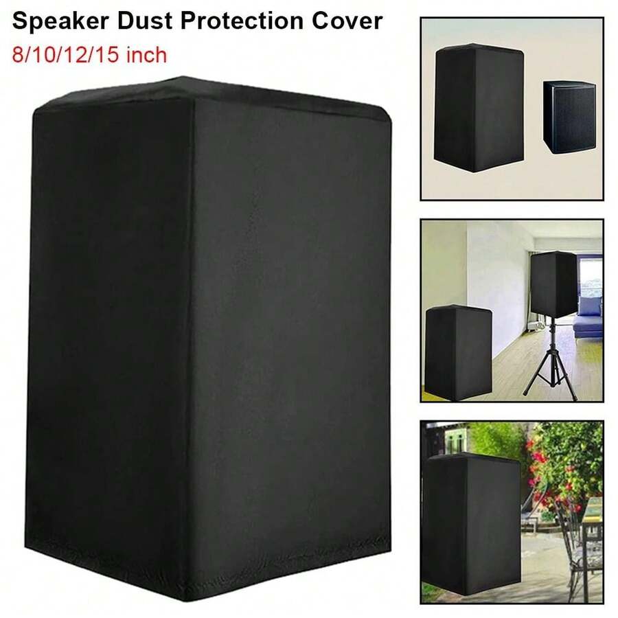1pc Waterproof Polyester Powered Speaker Dust Protection Cover 210D Oxford Cloth UV-Protected Upright Speaker Equipment Cover Cloth Bag Protective Audio Fabric Cover - Multicolor - View 1