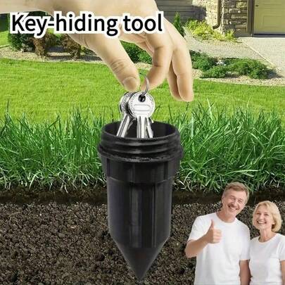 Vòi phun nước giấu chìa khóa thực tế, Hộp đựng chìa khóa ngoài trời, sân vườn, bãi cỏ, chống thấm nước, dễ dàng lắp vào bãi cỏ ngầm, chống thấm nước và chống ăn mòn