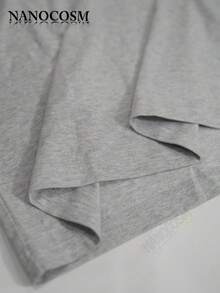 [100% Cotton] DVD Video Nostalgic Green Logo, Vintage Gaming Print T-Shirt, 2000s Aesthetic, Retro Good Shirts, Casual Round Neck Short Sleeve Pullover Tops For Spring / Summer / Fall -Unisex Women & Men's Campus Daily Wear - 灰色 - 查看 6