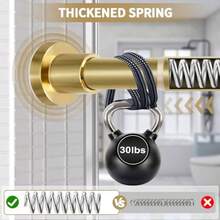 Shower Curtain Rod 36-84 Inches 3-7ft Non Rust Adjustable Shower Rod Spring Tension Non Slip No Drilling Stainless Steel Shower Rods For Bathroom Windowdjj - Gold - View 3