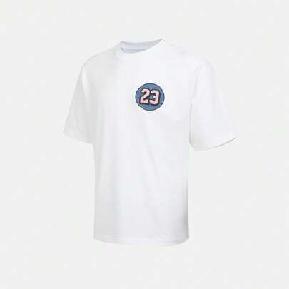 Jordan 男士 M J AJ5 粉色 85 SS 圆领短袖T恤，针织无领短袖T恤 TIQ7437-100