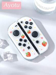 Ayotu Ốp bảo vệ hình dâu tây cho Switch, có thể lắp vào đế sạc mà không cần tháo ốp bảo vệ. - Nhiều màu - Xem 14