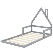 Kids Bed Frames, Headboards & Footboards - Grey + Pine + 90cm*200cm - View 11