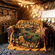 1PC 3D Monster Jam Monster Truck Cartoon Blanket, Edgy Gift For Motorsports Fans, Themed Man Cave Decor, Retro Sci-Fi Party Accent & Race Day Souvenir,Soft Throw Blanket For Home Bedroom Bed Sofa Picnic Travel Office Cover Blanket, Multiple Sizes 50x60 To 60x80 Inches - Multicolour 17 - 查看 2