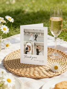 1/2/5/10/20/30/50pcs Customized Photo Wedding Cards (With Envelopes) / Personalized Wedding Announcement Cards / Wedding Date Postcards / Modern Wedding Invitations / Customized Engagement Party Invitations / Photo Cards - Multicolor - View 6