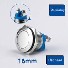 1pc New 16mm 2A/36V DC Metal Waterproof Momentary Horn Button Switch Starter - A - View 3
