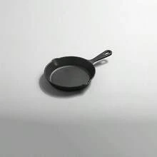 1 pieza Sartén de hierro fundido, sartén de hierro fundido sin recubrimiento, sartén pequeña para uso doméstico, sartén de fondo plano antiadherente, juego de utensilios de cocina de olla de hierro con estilo antiguo, sartén anti-salpicaduras de aceite - Ver 9