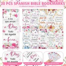 Sets Spanish Floral Chris 1tian Gifts For Women Bulk Regalos Cristianos En Espanol Bible Verse Ballpoint Pen Inspirational Bookmark Gift For Women Teacher - 20 - View 5