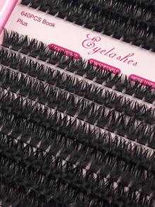 Bộ dụng cụ nối mi 640 món, bao gồm (30D+40D+50D+60D/50D+60D+80D+100D) trọn bộ mi giả, keo dán, nước tẩy trang và dụng cụ, dễ dàng tự làm nối mi chuyên nghiệp tại nhà - Sử dụng mi giả lông chồn, keo dán chắc chắn, nước tẩy trang và dụng cụ chính xác cho kết quả như ở salon, bộ dụng cụ nối mi tự làm hoàn chỉnh. - Nhiều màu - Xem 11