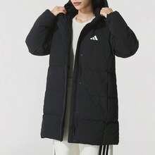 Adidas 80% Down Loose Long Casual & Running Jacket For Women, KC2486 - Black - View 1