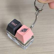 2-Key KPOP Keycap Keychain, "DO IT" Keychain, Bag Charm, Phone Charm, Made Of PET Material, Suitable For Concert Keychain And Fans - View 4