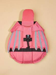 宠物天使之翼反光救生衣，可调节高浮力猫狗泳衣 - 玫紅色 - 查看 12