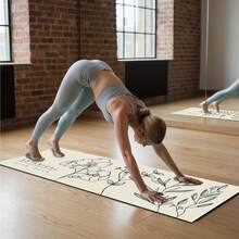 1 件 71*22 英寸瑜伽垫，多种花卉图案可选 - 防滑耐磨加宽加厚健身垫，家用及专业初学者瑜伽训练垫 - 彩色 - 查看 4