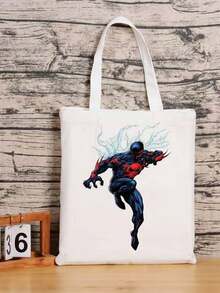 Túi Tote Marvel - Túi tote vải canvas chất lượng cao, dung tích lớn, thiết kế hình em bé hoạt hình dễ thương, phù hợp làm cặp sách học sinh, túi đeo vai, túi xách đi mua sắm, túi mua sắm cho nam và nữ, túi tote hoạt hình và anime, túi vải canvas, túi đeo vai đơn, túi gấp gọn, túi vải in, với dung tích chứa đồ lớn. Thích hợp sử dụng cho sinh viên đại học. Phụ kiện du lịch, đồ trang trí tiệc sinh nhật, quà tặng cho người thân và bạn bè trong các bữa tiệc và họp mặt. - Xem 9