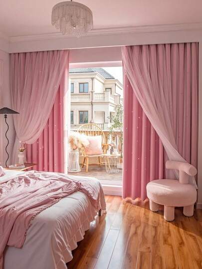 Cortinas para sala de estar (1/2 paños) 150*230cm color negro, cortinas opacas tipo cortina blackout con ojales y paneles largos; cortina para ventana con diseño degradado y patrón de estrellas (corte de estrella) que deja pasar destellos tipo arcoíris. Artículos para ventanas ideales para dormitorio, cocina y salón; perfectas para estudiantes, recién casados y parejas que decoran nuevo hogar, con oscurecimiento y estilo moderno