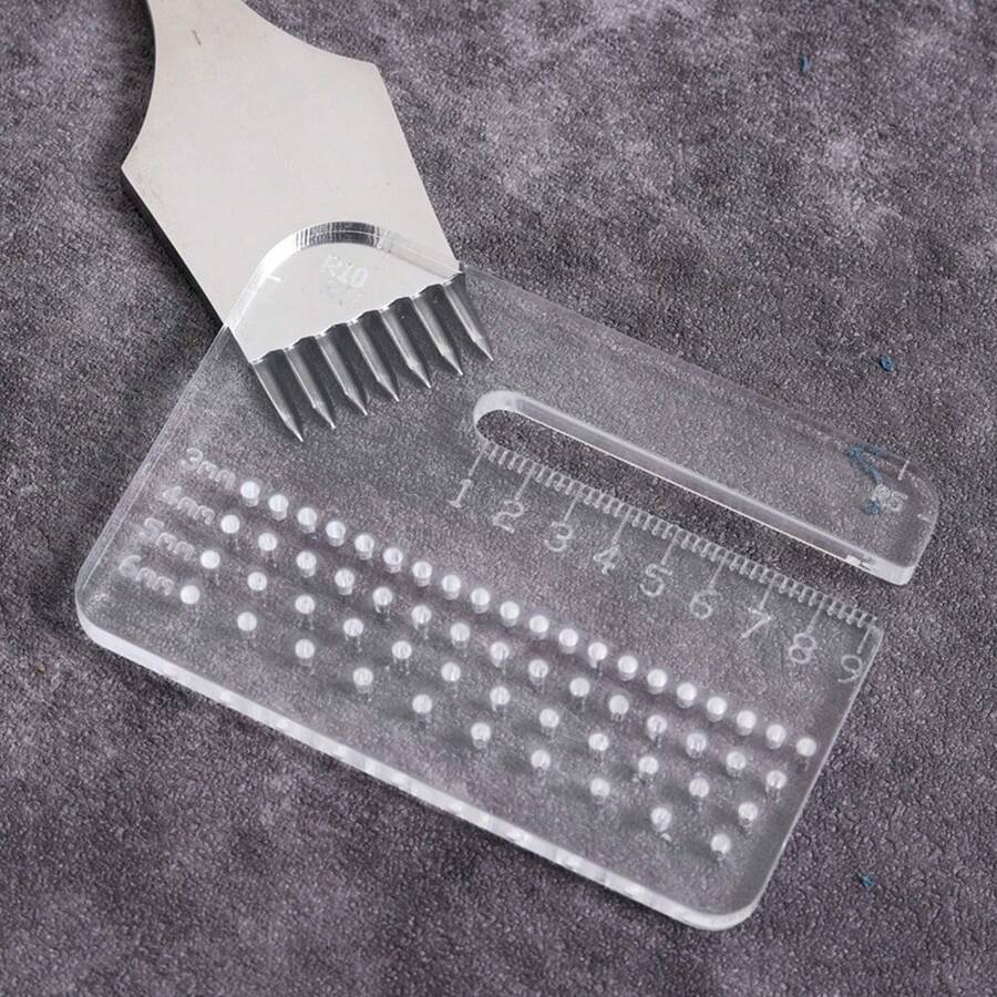 Leather Stitching Aid Plate Leathercraft Stitching Punch Tool - C - View 1