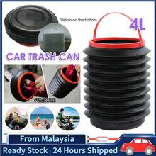 4L Foldable Mini Car Trash Can, Garbage Container, Car Trash Bin - A - View 10