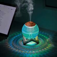 Crystal Ball Humidifier, Colorful Night Light, Creative Mute Mist Humidifier With Timing, Auto Power Off Safety Protection, Adjustable Mist Angle, USB Powered - 1PC - View 9