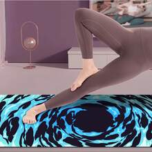 1pc 71*22inch Yoga Mat, Various Floral Patterns Available - Non-Slip Wear-Resistant Extra Wide & Thick Fitness Mat, Home & Professional Beginner Yoga Training Mat - Multicolor - View 8