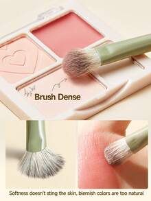 Amortals Artist & Garden 5Pcs Eyeshadow Brush Set With Storage Tube – Soft Fluffy Synthetic Bristles, Blending Shading Liner Detail Eye Brushes, Portable For Beginners & Artists, Viral Trending Eye Makeup Tool Kit - Green - View 5