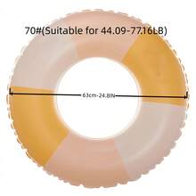 1PC Retro Children's Swimming Ring Thickened Small And Medium Life Buoy Summer Beach Inflatable Children's Underarm Swimming Ring Water Float - Multicolor - View 7