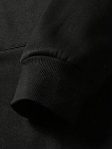 Japanese Anime This Stylish Anime-Themed Hoodie Features A Double-Sided Print And Is Made Of 250g Polyester. It Seamlessly Blends The Anime Character Tanhuolang With Fashionable Aesthetics, Creating A Naturally Beautiful And Cool Y2K Style – Simple Yet Creative. This Men's Casual Athletic Hoodie Is An Essential Long-Sleeved Item For Autumn And Winter. Affordable, Comfortable, And Unisex, It Makes A Perfect Gift For Men. Whether For Everyday Wear, Outdoor Activities, Or Street Style, It's An Ideal Choice And A Wonderful Gift For Friends And Family. - Black - View 5