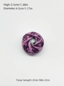 1 pieza Hilo de encaje de dos colores, teñido degradado bicolor, rollo pequeño de 25m de hilo de encaje, tamaño compacto adecuado para principiantes, estudiantes y manualidades - Un hilo de encaje de dos tonos - Ver 21