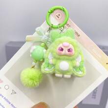 1 pièce Porte-clés poupée en peluche mignonne, porte-clés sphérique de style dessin animé avec un design mignon, pendentif pour sac de fille, accessoire à la mode, porte-clés de voiture rose, accessoires, statue douce et mignonne, le meilleur cadeau pour une amie, style personnalisé avec un charme féminin fort, cadeau d'anniversaire, cadeau de couple, pour la collection, l'affichage et le stockage, un souvenir indispensable. - Multicolore - Voir 10