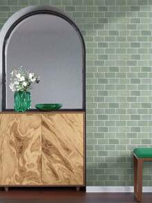 1/10/20片装仿地铁砖自粘瓷砖墙贴，装饰墙贴，11.8英寸 x 11.8英寸，撕开粘贴，易于安装，适用于客厅、卧室、房车、墙壁等墙面装饰。 - A - 查看 3