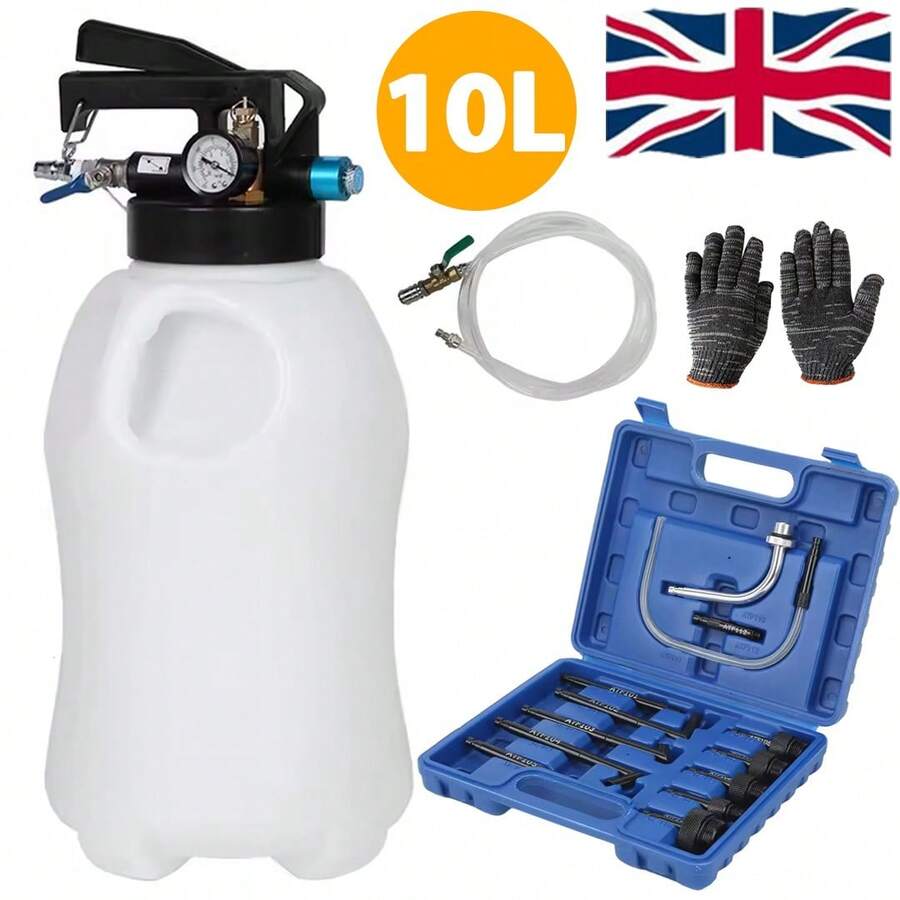 10L Pneumatic Transmission Oil Filling & Replacement Pump Tool With ATF Adaptor - Default - View 1
