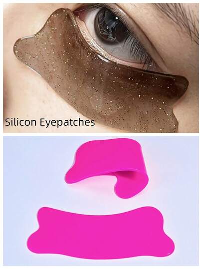 PERMANIA 1 Pair Super Sticky Eyepatches,Soft And Comfortable For Lash Lift & Cover Eyelashes & Extension,Bear Shaped Design Eyelashes Makeup Tools,Reusable After Cleaning