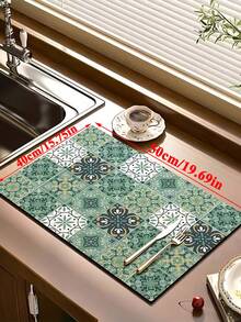 Pro Coffee Machine Water Absorption Mat No Odor Fab Diatom Mud Kitchen Anti-Slip Mat For Cafe Mothers Day Gift Home Table Cloth Graduation Party Supplies 2026 Kitchen Gadgets Camping Essentials Kitchen Decor Items Coffee Bar Station, Dish Drying Rack, Coffee Bar Essentials, Kitchen Oranigzer - Multicolor - View 14