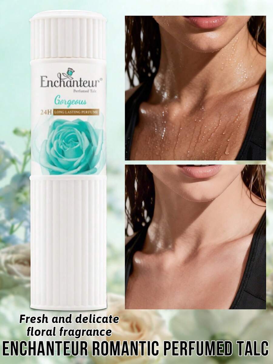 Enchanteur Polvere profumata affascinante, offre una sensazione asciutta e confortevole per 24 ore, rinfrescante e lenitiva, allevia il prurito, fragranza a lunga durata. Texture in polvere fine, migliora la texture della pelle, emette un allettante profumo floreale, lascia la pelle morbida, liscia e radiosa. - Fragranza floreale fresca e delicata - Visualizzare 1