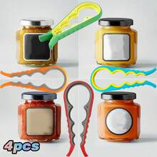 Bộ 2/1 dụng cụ mở nắp chai 4 trong 1 mạnh mẽ, tiện lợi cho người yếu tay, trẻ em và người già - Dụng cụ nhà bếp, dễ dàng mở lon, lọ, chai. - Nhiều màu - Xem 5