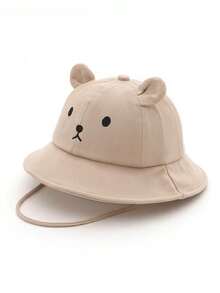 1顶幼儿小熊图案遮阳帽，透气凉爽，可爱百搭，适合春夏季节，婴幼儿适用。 - 彩色 - 查看 5