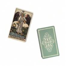 1pc The Classic Tarot Oracle Card Game, English Version, Leisure & Entertainment, Family Gathering, Holiday Card Game, Party Activity, Comes With Instruction Booklet - Champagne - View 4