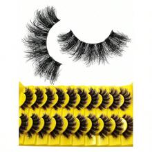 10 Pairs Soft, Fluffy & Natural 3D Mink False Eyelashes Makeup Set, Extension Lashes & Short Lashes - Black - View 5