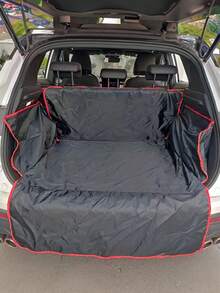 Funda para asiento de coche para mascotas 100% impermeable de tela Oxford, resistente al desgaste y a los arañazos, cojín suave antideslizante, adecuada para sedán, camioneta, SUV, fácil de limpiar, ideal para viajes - Estilo A - Ver 15