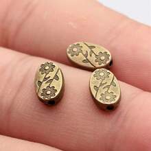 25pcs/Set Flower Detail DIY Jewelry Accessory Valentines - Bronze - View 4