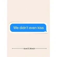 We Haven't Even Kissed Stickers | Romance Novel Quote Vinyl Stickers | Sports Romance Theme Stickers | BookTok Romance Novel Fan Gifts | Intense Rivals Fanfiction, LGBTQ+ Hockey Fiction, Funny Images, Emojis, Speech Bubbles, Waterproof Stickers - 藝術字 - 查看 7