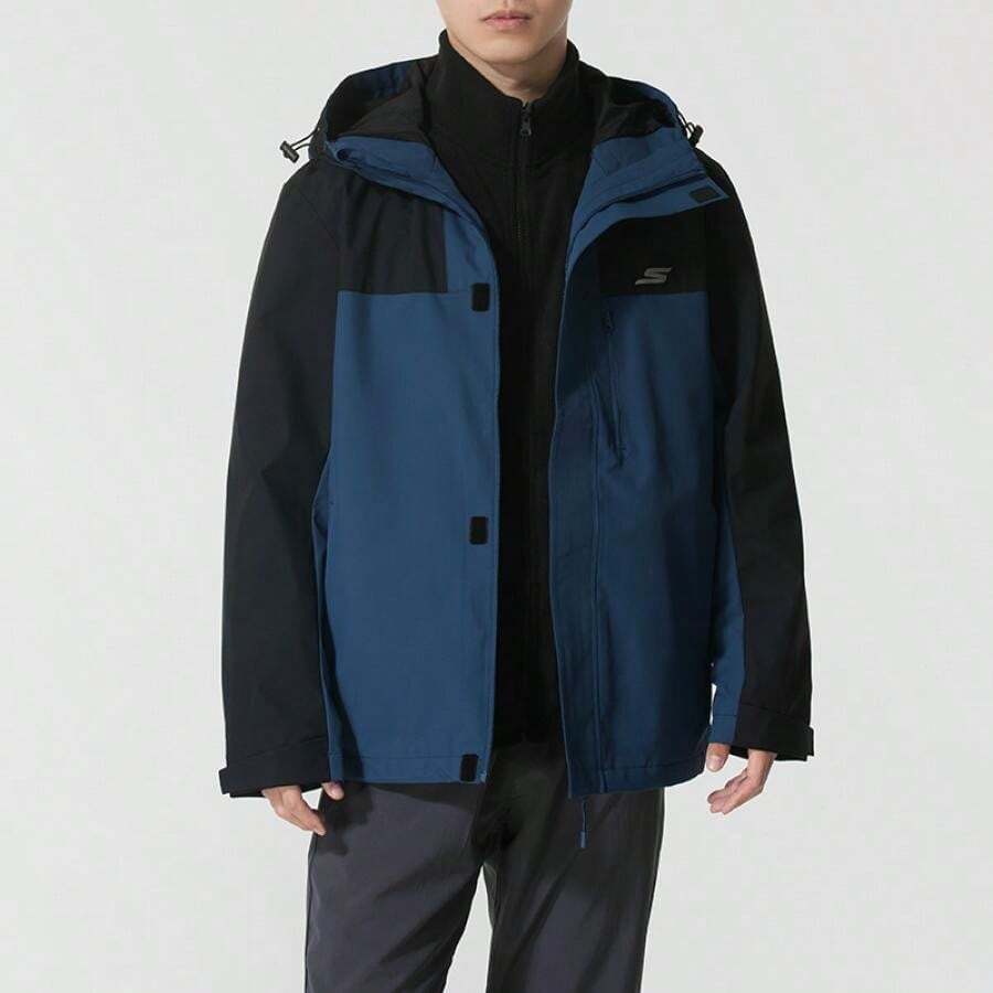 Skechers P425U067 Fleece Lined Golf Jacket/Outerwear, Unisex Casual Commuting & Travel - Blue - View 1