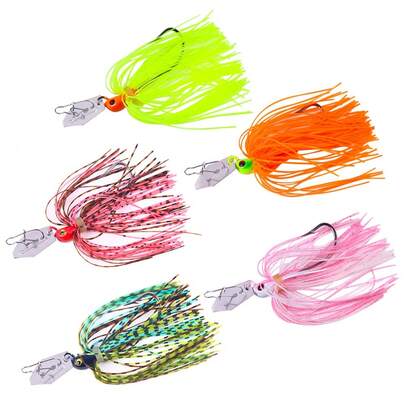 HENGJIA 1PC 8CM-10.8G Fishing Lure Chatter Bait Spinner Bait Blade Jig Dancer Buzzbait Wobbler Chatterbait For Bass Pike