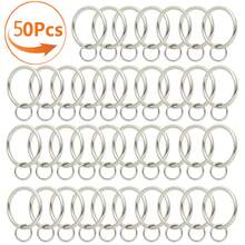 10Pcs/30Pcs/50Pcs (1.45 Inch/3.7cm) Curtain Rings With Eyelets - Metal Curtain Rings, Hanging Rings And Curtain Hooks, Living Room Curtain Rod Sliders, Bathroom Shower Curtain Rod Hooks Rings (Gold, Black, Silver) - Multicolor - View 13
