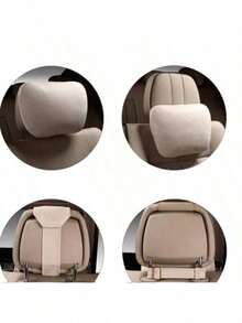 2个装汽车头枕 4S级头枕腰部舒适车载超柔软颈椎枕座椅枕 - 彩色 - 查看 7