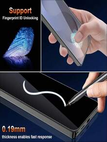 2 Pcs Anti Spy Hydrogel Film Compatible With Samsung Galaxy S26 S25 S24 S23 Ultra S22 S21 S20 Plus S24 S23 FE S25 Edge Note 20 10 Ultra Plus Full Coverage Screen Protector - Clear - View 3